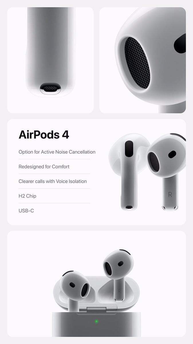 AirPods 4 – Next-Gen Wireless Earbuds