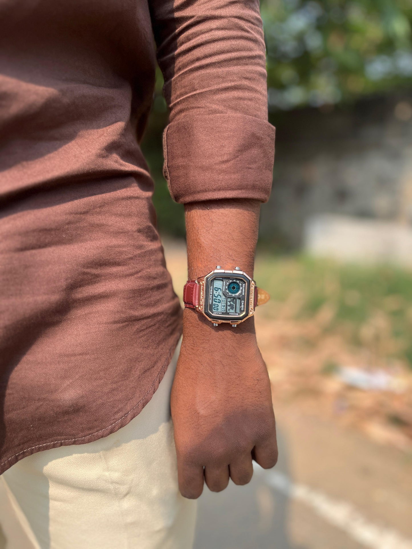 Casio-Inspired Digital Men’s Watch – Rugged Design, Timeless Technology