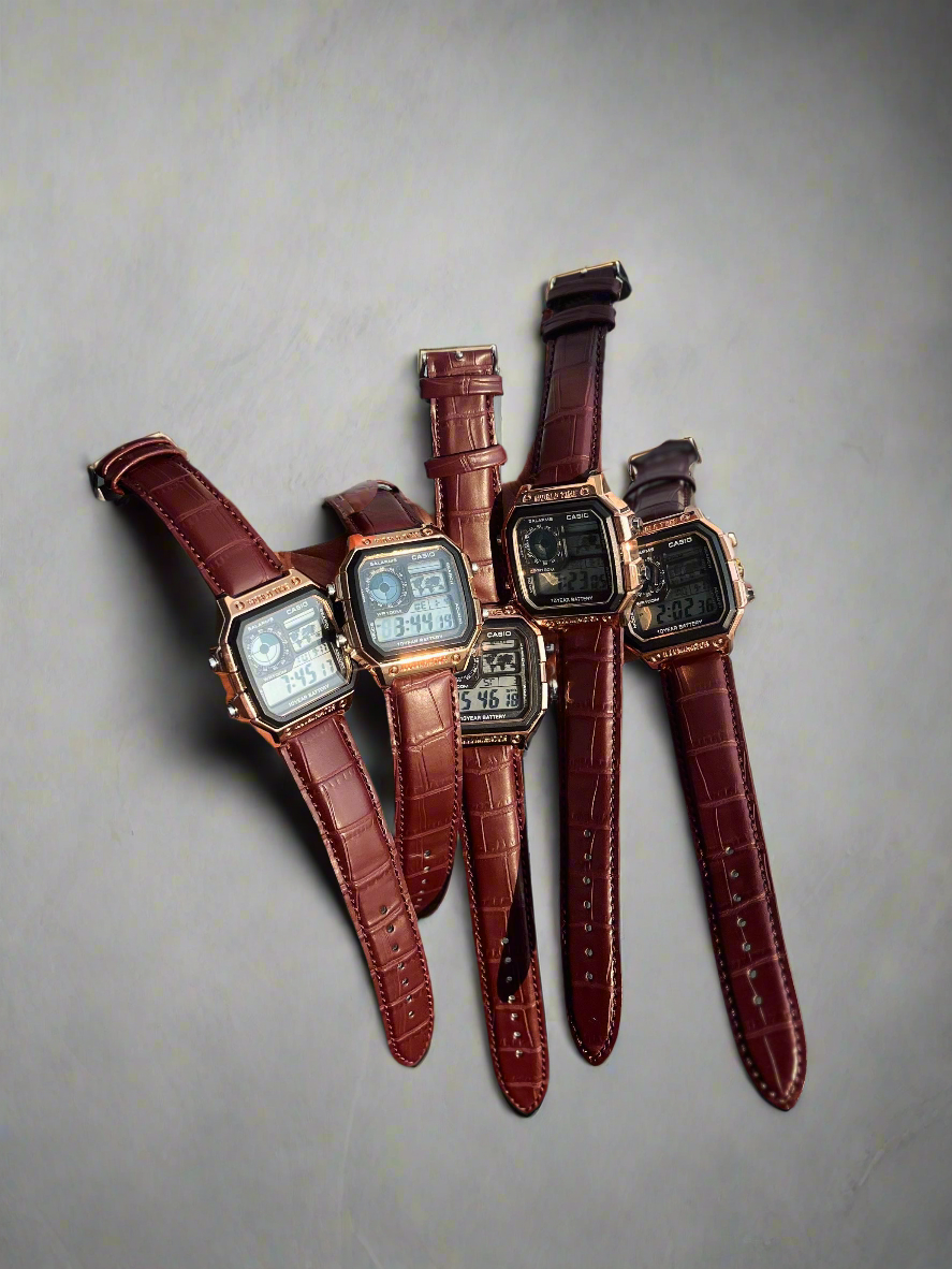 Casio-Inspired Digital Men’s Watch – Rugged Design, Timeless Technology